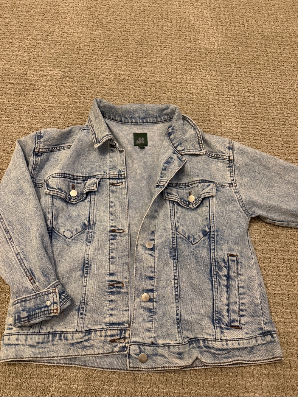 wild fable Light Blue Washed Denim Jacket